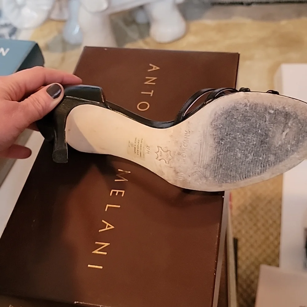 Antonio Melani Hallie Strappy Pumps in Black sz8 - Picture 8 of 8